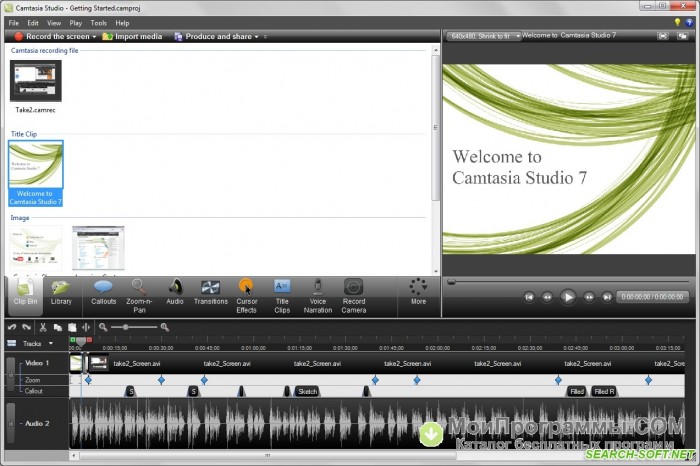 camtasia studio 8 library assets download