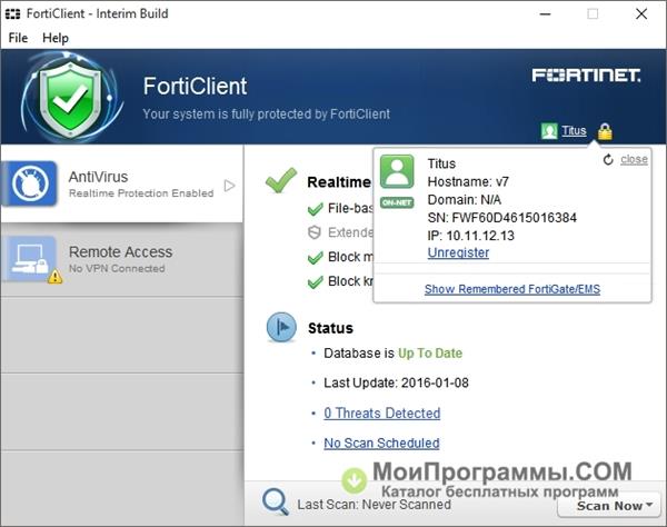 forticlient for windows 10 64 bit