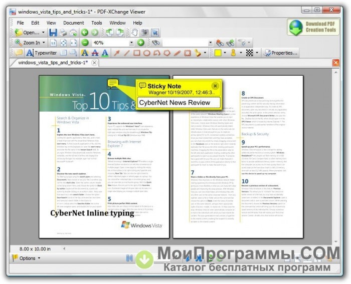 pdf xchange viewer windows 10