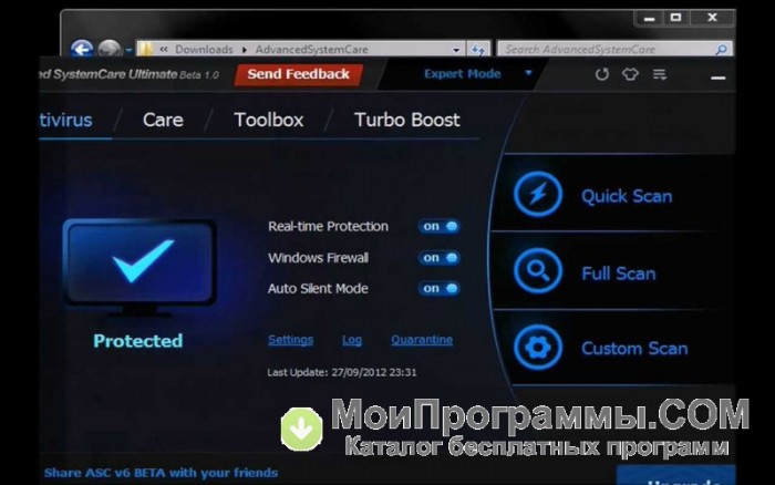 free download advanced systemcare ultimate 10 key