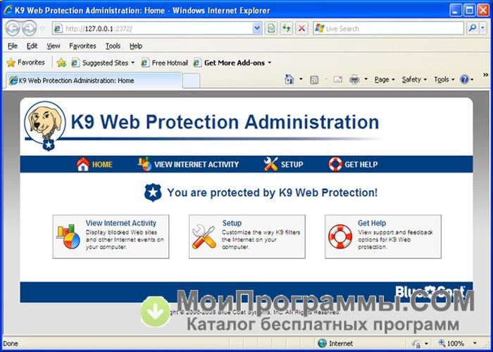 k9 web protection alert