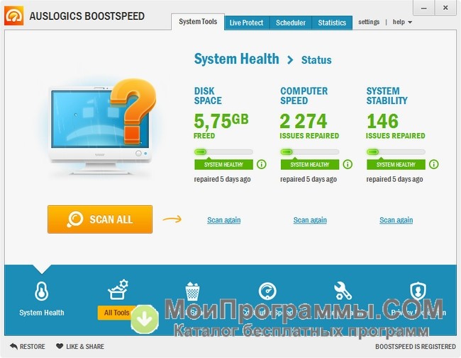 Auslogics BoostSpeed 13.0.0.5 free instal