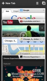 Google Chrome для Windows Mobile скриншот 1
