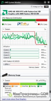 AMD System Monitor скриншот 4