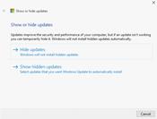 Show or hide updates скриншот 3