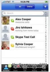 Skype для iPhone скриншот 2